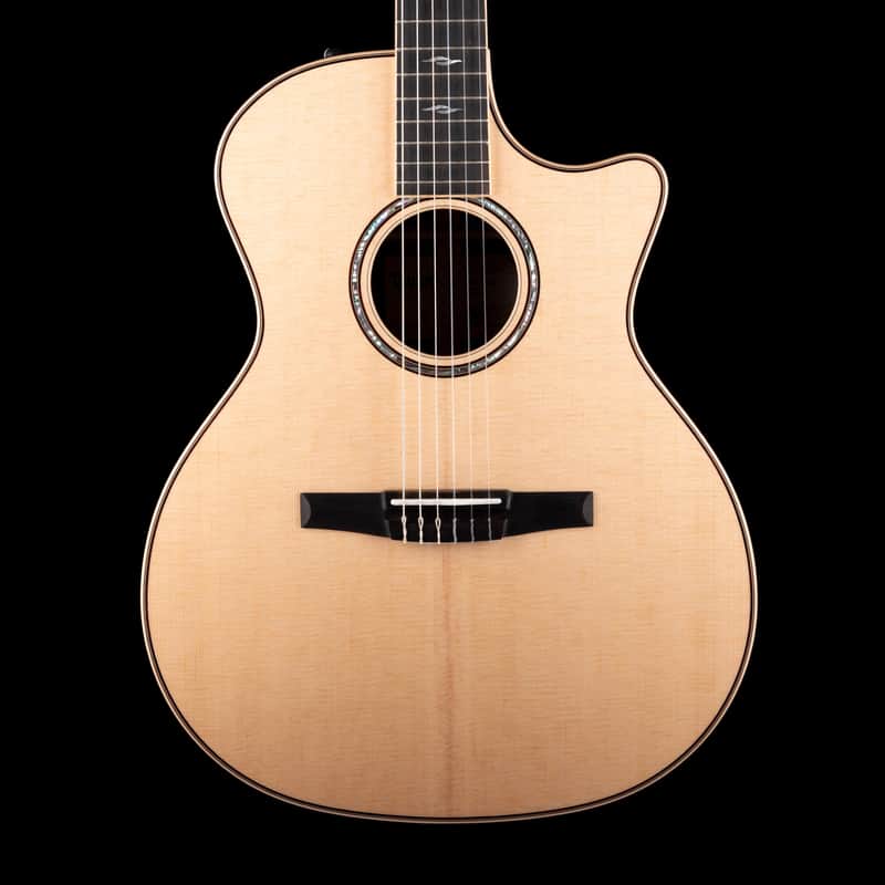 Taylor 814ce-N Nylon String Acoustic Electric Guitar Natural With Case image 1