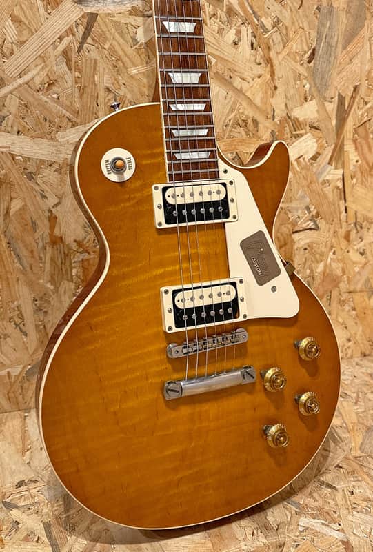 Pre Owned Gibson Custom Shop 2015 R9 1959 Les Paul VOS Dirty Lemon Hand Picked Top Inc. Case image 1