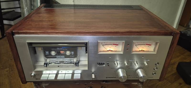 Pioneer CT-F8282 vintage cassette deck recorder RESTORED WALNUT VENEER 1974 image 1