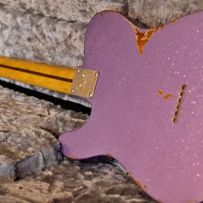 Fender Telecaster American Performer Relic 2019 Lavander Purple Sparkle Duncan Tele Stack image 24