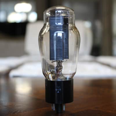 Sylvania JAN CHS 5U4G VT244 - Coke Bottle - Hanging Filament - D Getter - 1940s - Ribbed Black Plates, NOS Tube image 3