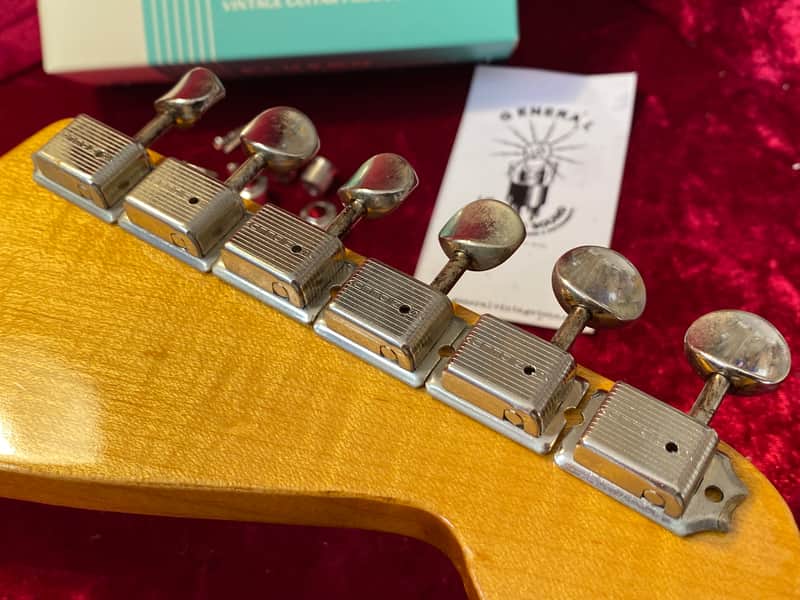 Kluson single line tuners  Master of aging Lefty / Left handed image 1