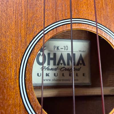 Used Ohana PK-10 Pineapple Soprano Ukulele Uke with Gig Bag image 7