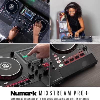 Numark Mixstream Pro+ DJ Controller For Amazon Music, Serato & Virtual DJ w/ Mixer, Touchscreen, WiFi, Speaker image 13