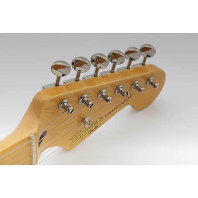 Brio Vintage Style 6-in-Line Guitar Tuners – Split Shaft Machine Heads for Strat & Tele Style Guitars - Chrome image 7