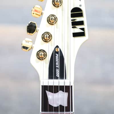ESP LTD Phoenix-1000 LH Vintage White Seymour Duncan Pickups Electric Guitar image 8