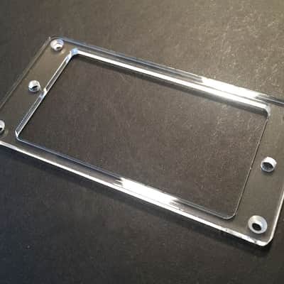 Guitar Parts Humbucker Pickup Flat Bezel Acrylic MOUNTING RING - CLEAR