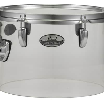 Pearl Crystal Beat Ultra Clear 14x10" Single-Headed Rack Tom Tom Drum CRB1410ST/C730 | NEW | Authorized Dealer image 1