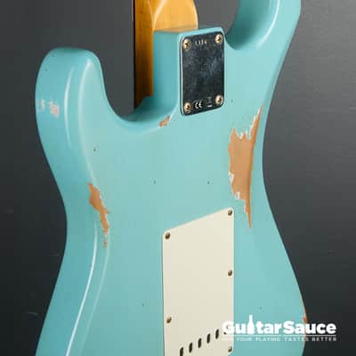 Fender Custom Shop Limited 64 L-Series Stratocaster Heavy Relic Aged 2025 - Daphne Blue (COD 1928NG) image 14