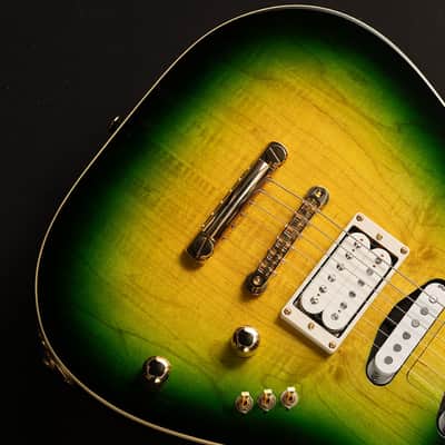 Kz Guitar Works SS-1 Deluxe - Green Burst image 5