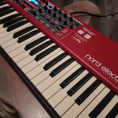 Nord Electro 6D SW61 Semi-Weighted 61-Key Digital Piano 2018 - 2022 - Red image 4