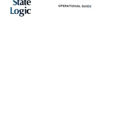 Solid State Logic SL 6000 E Series Stereo Video System Operational Guide V. 1.6F image 2