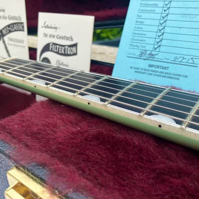 ✮ULTRA RARE✮'15 Gretsch G-6134 Double Cut PENGUIN Ltd ✮BROADWAY JADE✮1 of 25✮Jet image 7