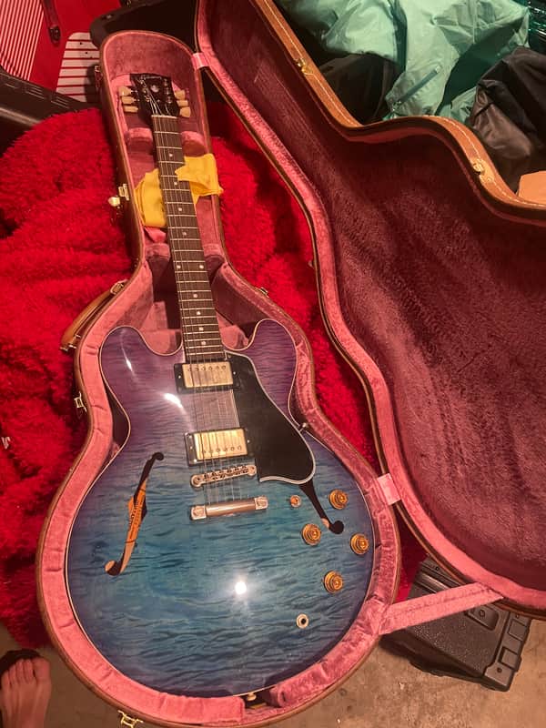 gibson es-335 namm special  1958 premiere blueberry 1958 blueberry image 1