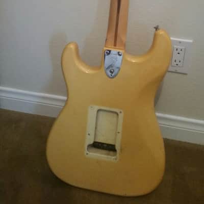 1977 Fender Stratocaster ,  Olympic White , Scalloped Neck Yngwie Malmsteen Duck Strat project image 3