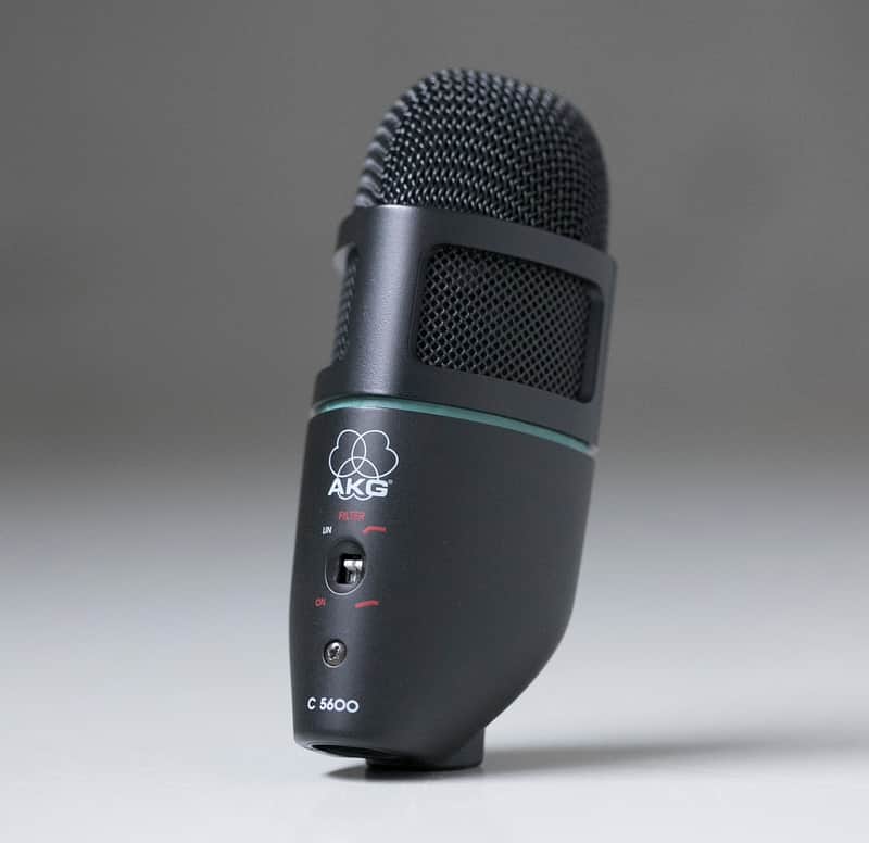 AKG C5600 condenser microphone with cardioid C414 style capsule, close to mint condition. image 1