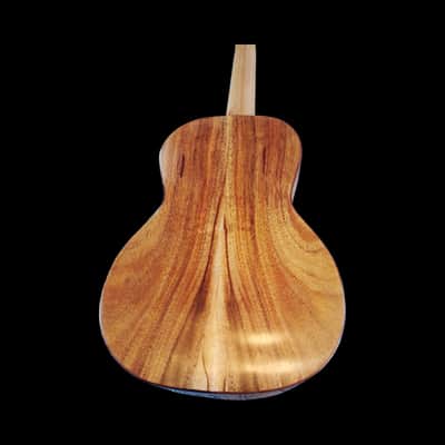 Koa with Live Edge Sound Hole Tenor Ukulele - SCJ Jazz Hat #137 image 6