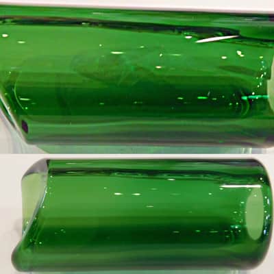 The Rock Slide GRS-MG Green Rock Glass Guitar Slide Size Medium image 3