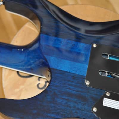 ESP LTD MH-1000QM BLKOC Black Ocean / MH1000 Deluxe Series / Made In Korea / EMG X Upgraded / MH-1000 QM / W24060910 image 12