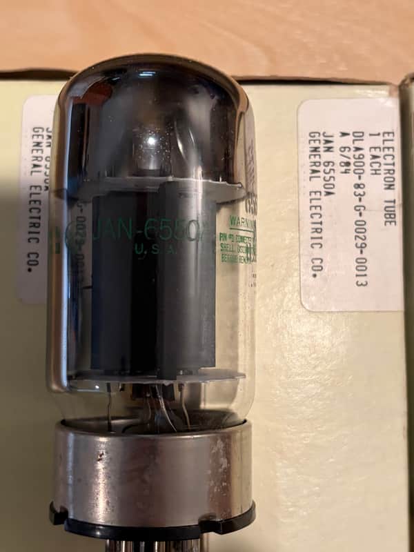 GE 6550 Tubes JAN Series N.O.S. image 1