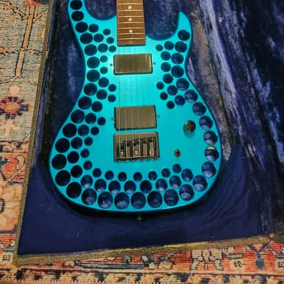 Abel Axe Stratocaster Aluminum CNC Body 1994-1996 - Anodized Blue Aluminum image 10