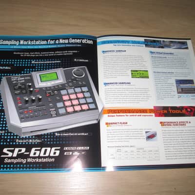Roland SP-606 Sampling Workstation Brochure-Original Vintage Synthesizer Catalog image 2