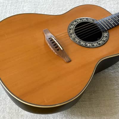 1970’s USA Ovation Balladeer Acoustic Electric Guitar Model 1112 4 + OHSC Case image 11