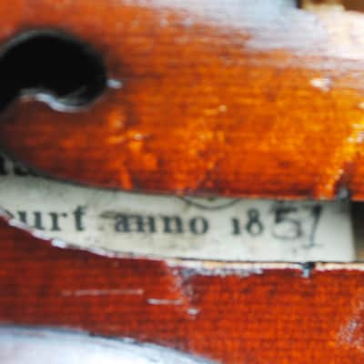 Old used violin VIDEO Nicolas Vuillaume 1851 in perfect immediately playing condition. image 10