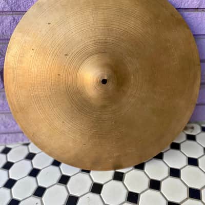 VINTAGE 1970's Paiste 18" 2002 Black Label Crash 1700G image 1