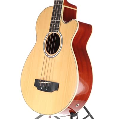 Washburn AB5K Acoustic Bass C/E 32" Scale - Spruce Top - Natural image 4