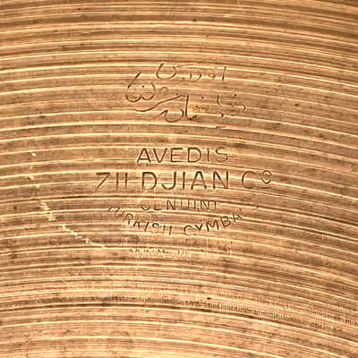 BUN E CARLOS 22” Vintage Zildjian 1960s Crash Ride 3084 g Balanced! Anointed By THE MAN! image 3