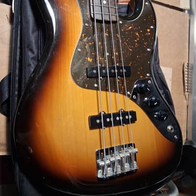 2010 Fender Japan JB62M Medium Scale 3 Tone Sunburst Jazz Bass, MIJ image 1