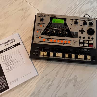 Roland MC-307 Groovebox 2000s - Silver and Black image 1