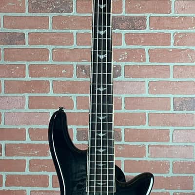 Schecter Stiletto Extreme-5 Bass Guitar - See-thru Black image 5