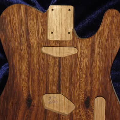 Acacia Koa Top \ Butternut Tele Style Body 4lbs 3oz #3676  *IMPORT CHARGES INCLUDED image 4