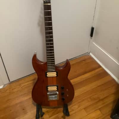 Cort Neck-Thru Early 80s Natural Wood Grain Electric Guitar image 15