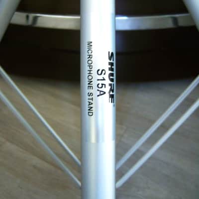 Vintage 1990's Shure Brothers S15A model microphone stand 55 55S Super 55 Atlas Electro Voice # 1 image 10