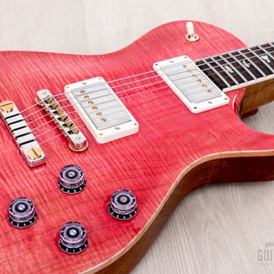 2023 Paul Reed Smith Wood Library McCarty 594 Singlecut 10 Top Bonnie Pink w/ Brazilian Board, Case & Tags image 6