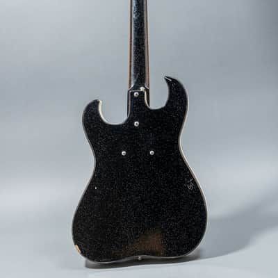 Silvertone 1448 w/ Amp-in-Case 1900, Black Sparkle image 10