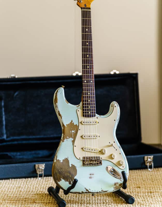 Partscaster Navacaster - Sonic Blue Nitro Relic 2021 Sonic Blue image 1