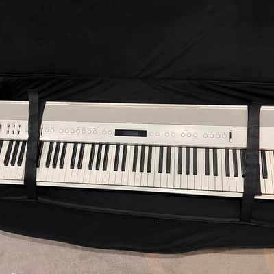 Roland FP-60X Piano White, with case and X stand image 2