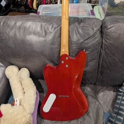 Harmony Silhouette Flame Maple Top 2020 - Transparent Red with Dimarzio pickups image 5