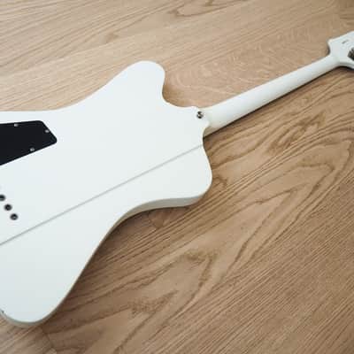 2011 Burny Thunderbird IV Electric Bass Guitar Polaris White w/ Upgrades image 14