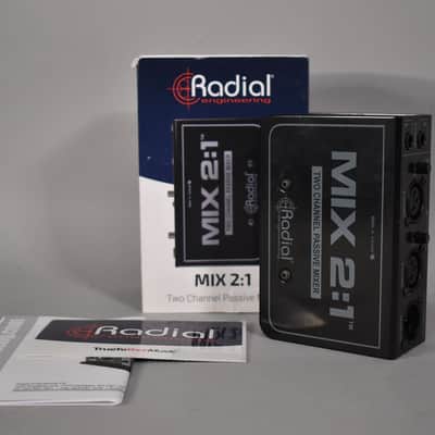 Radial Mix 2:1 Two Channel Passive Summing Mixer w/Box image 1