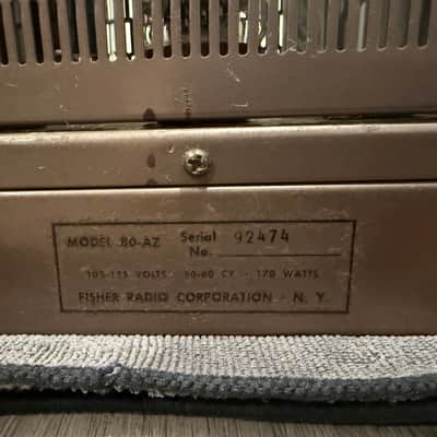 The FISHER  80-AZ Mono Tube Amplifier image 10