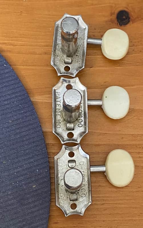 3- Kluson Deluxe 1960's/70's / 8mm Thick Peg / Bass Guitar Tuners Tuning Key (?) image 1