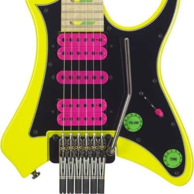 Traveler Guitar Vaibrant 88 Deluxe Electric Guitar - Electric Yellow image 2