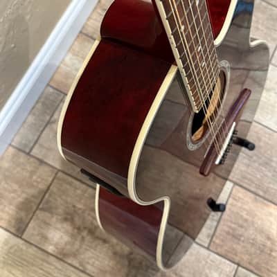 Dean JC-QM-12-TGE Jumbo Cutaway Acoustic-Electric 12-String Guitar 2008 - Tiger Eye Gloss Quilted Maple image 4