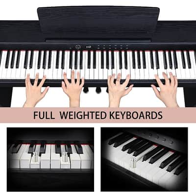 Glarry 88-Key Home Full Weighted Keyboards Hammer-action Keyboard Digital Piano - GDP105 image 13