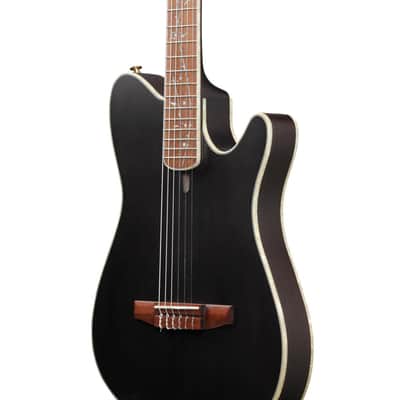 Ibanez Tim Henson Signature Series TOD10N Acoustic Electric Guitar, Transparent Black Flat image 6
